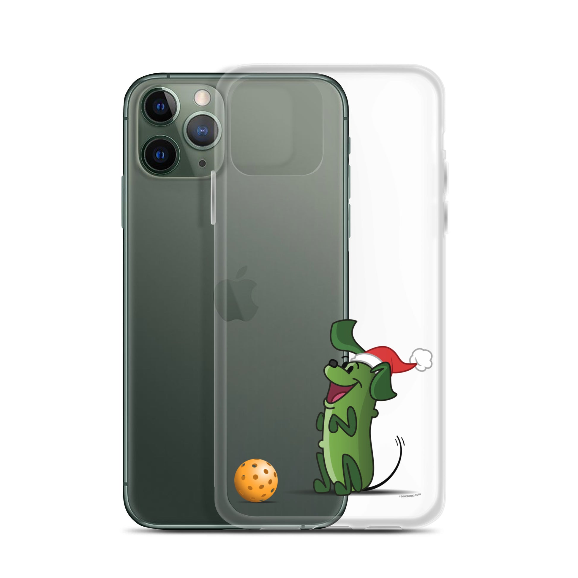 iPhone® Pickleball Case - Pickles "Wanna Play?" - Christmas - DocDink.com