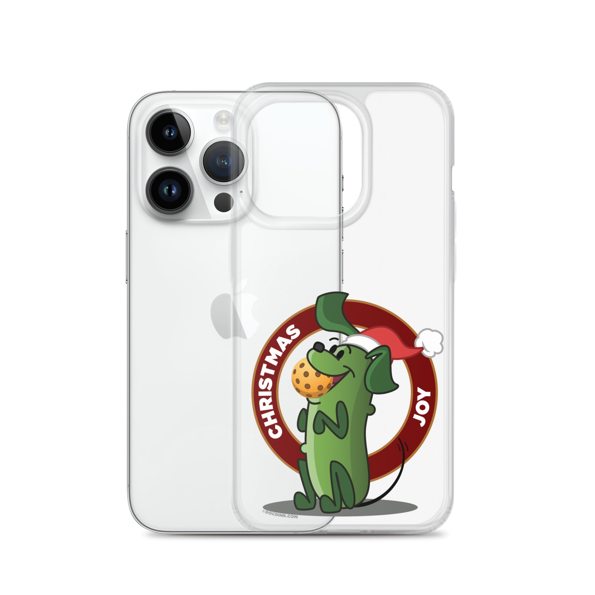 iPhone® Pickleball Case - Pickles "Christmas Joy" - DocDink.com