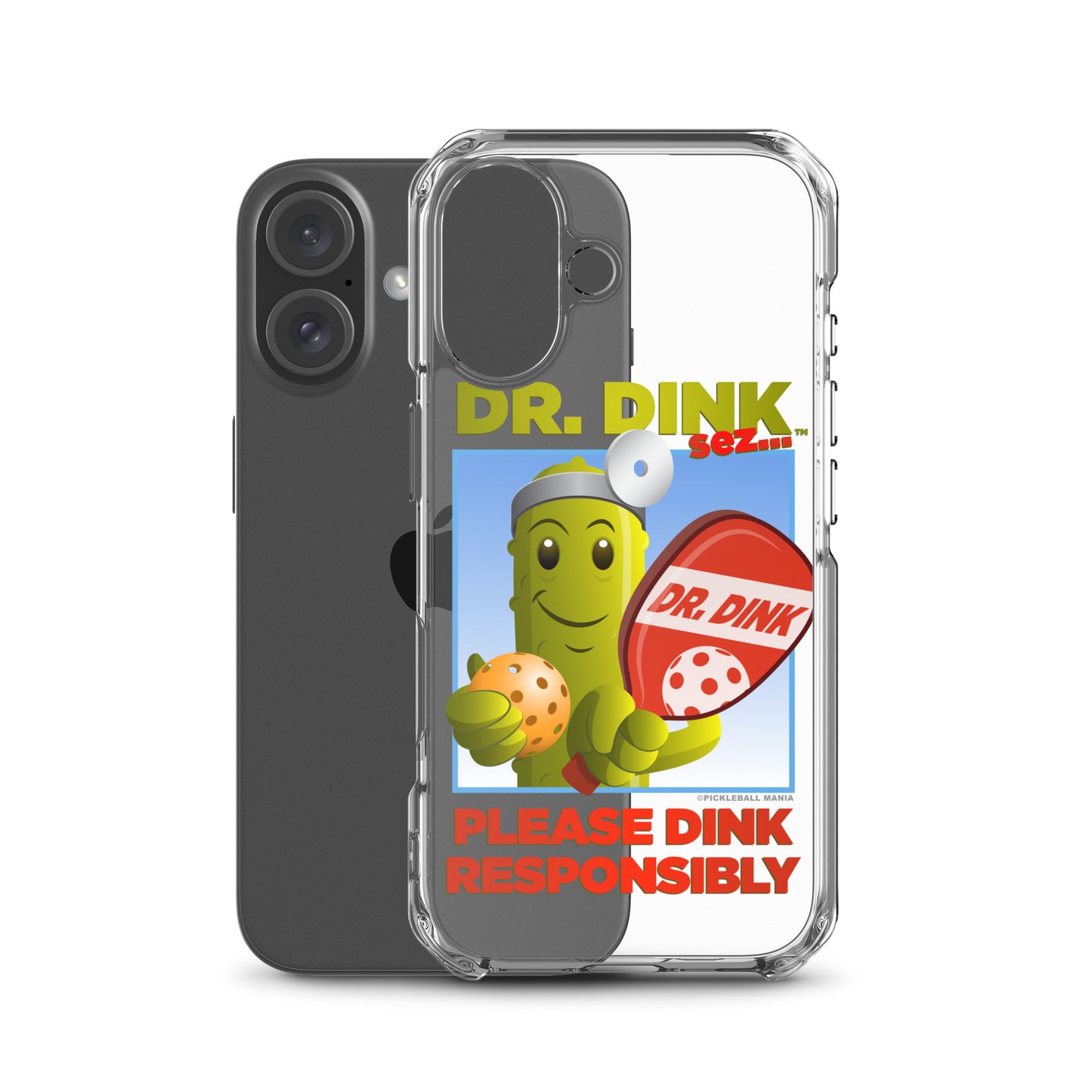 Pickleball iPhone Case - "Please Dink Responsibly!"