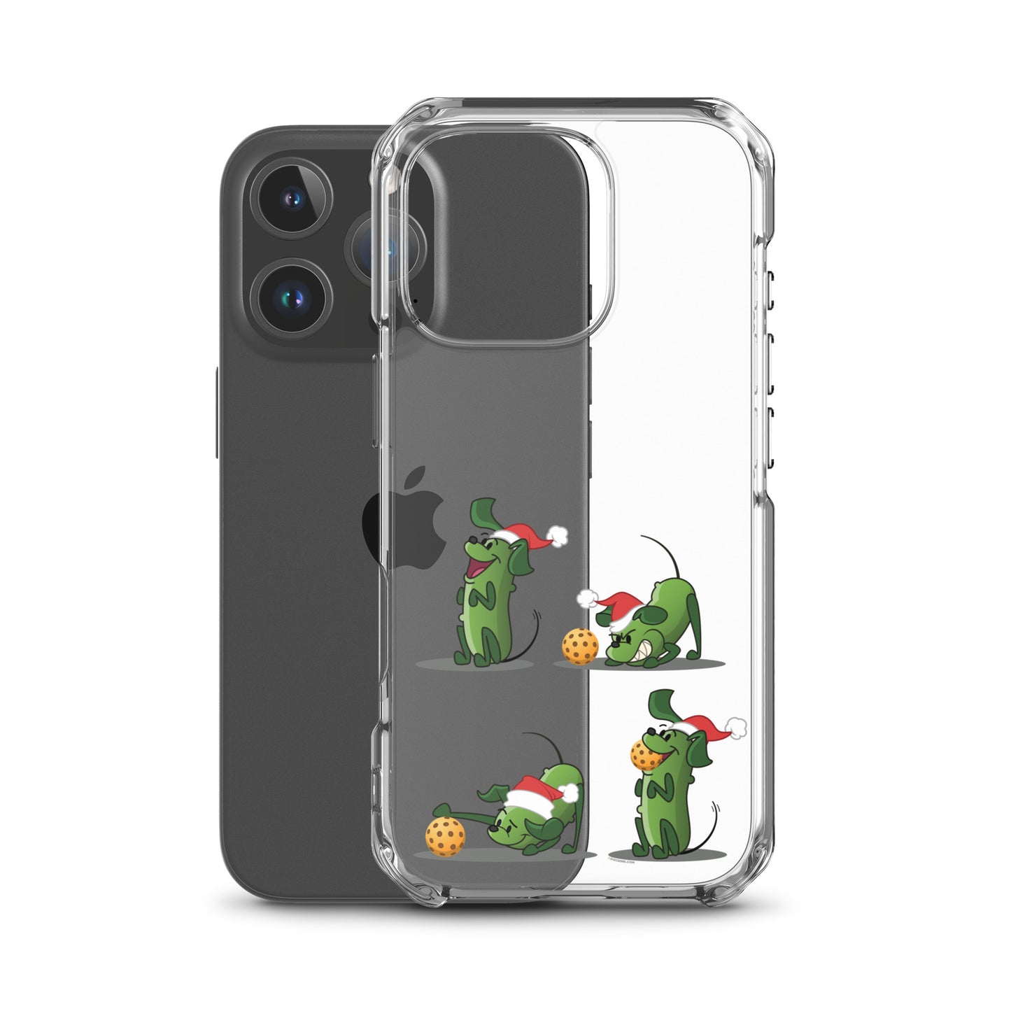 iPhone® Pickleball Case - Pickles wants to Play! - Christmas sq.