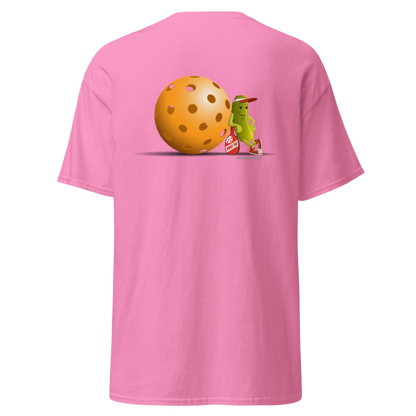100% Cotton Pickleball T-Shirt - "Just Resting" on pocket & back - DocDink.com