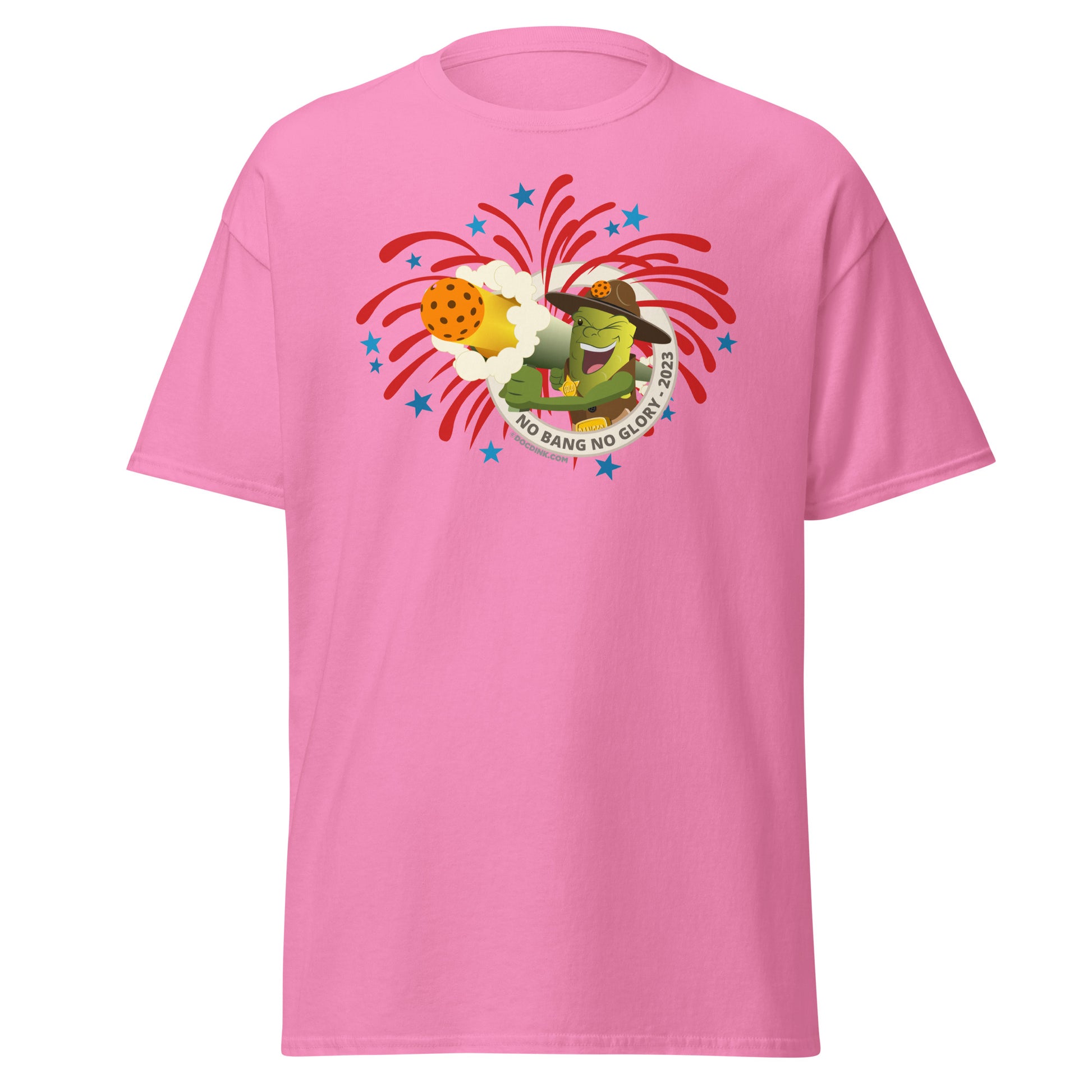 100% Cotton Pickleball T-Shirt - Fireworks USA - DocDink.com
