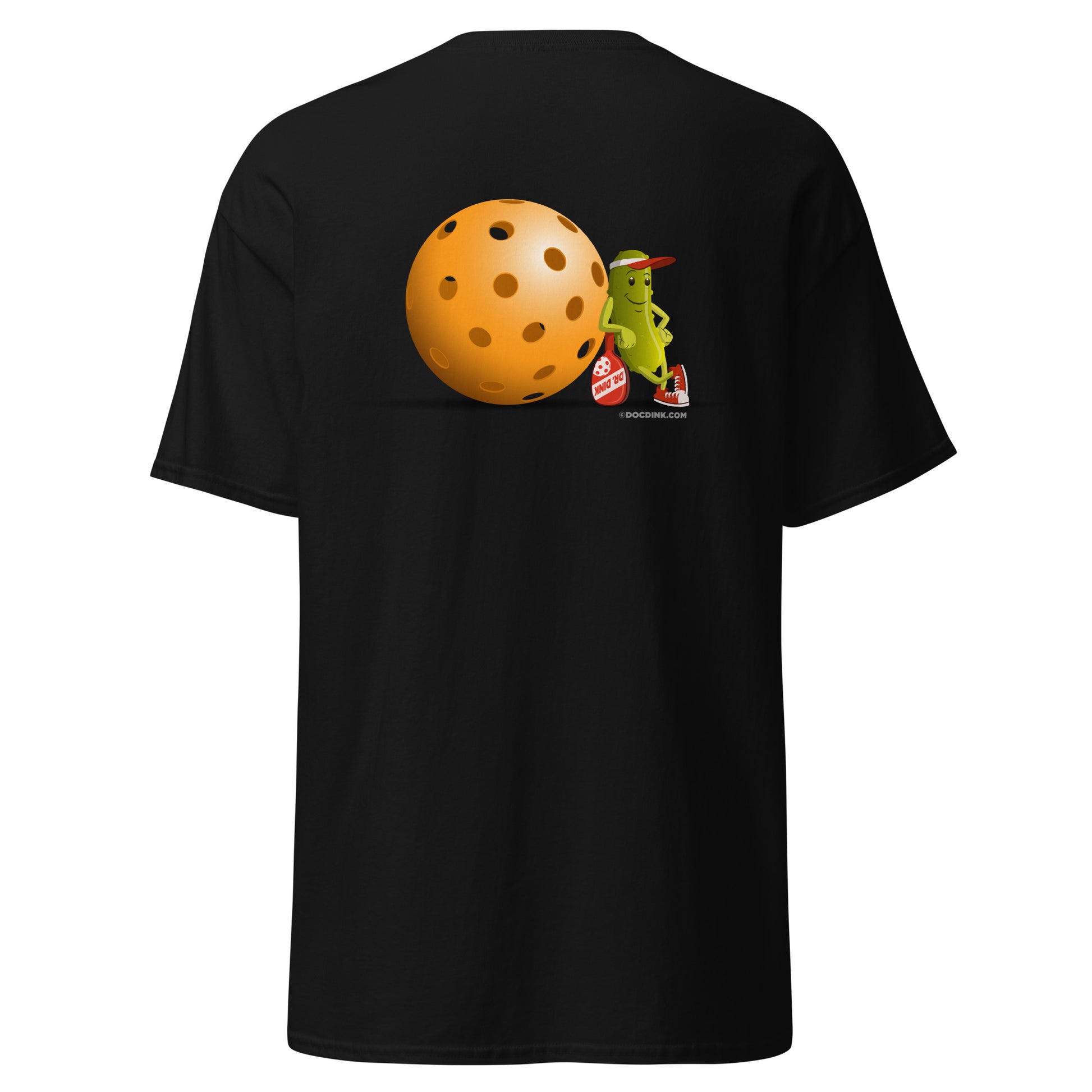 100% Cotton Pickleball T-Shirt - "Just Resting" on pocket & back - DocDink.com