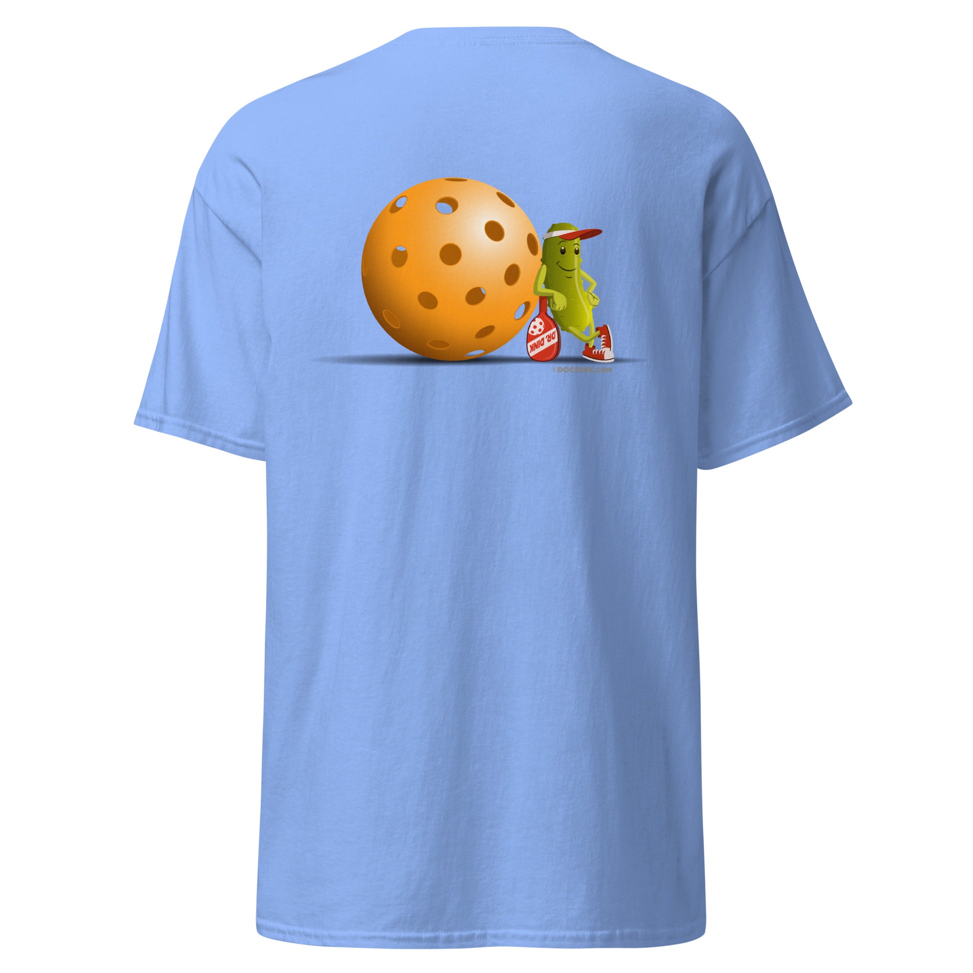 100% Cotton Pickleball T-Shirt - "Just Resting" on pocket & back - DocDink.com