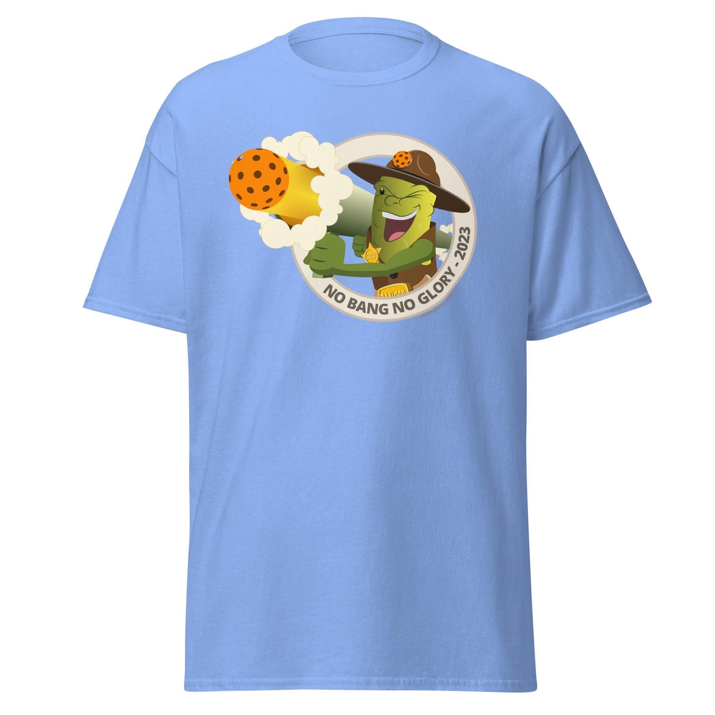 100% Cotton Pickleball T-Shirt - "No Bang, No Glory" - DocDink.com