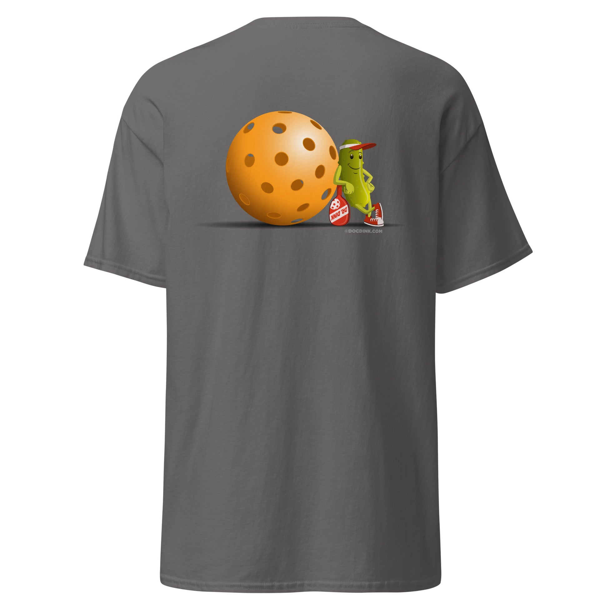 100% Cotton Pickleball T-Shirt - "Just Resting" on pocket & back - DocDink.com