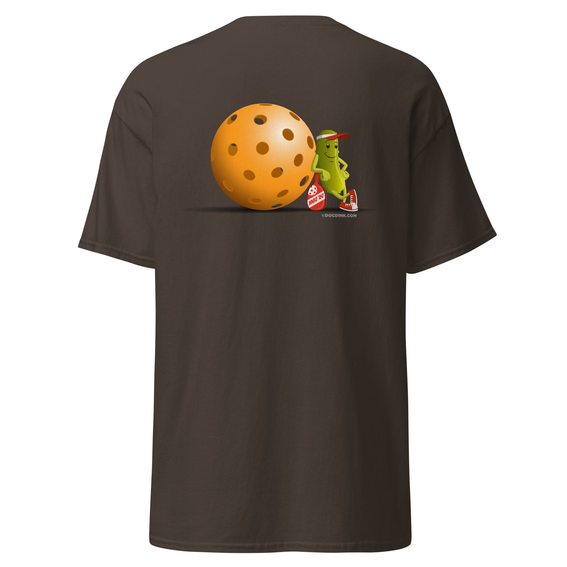 100% Cotton Pickleball T-Shirt - "Just Resting" on pocket & back - DocDink.com