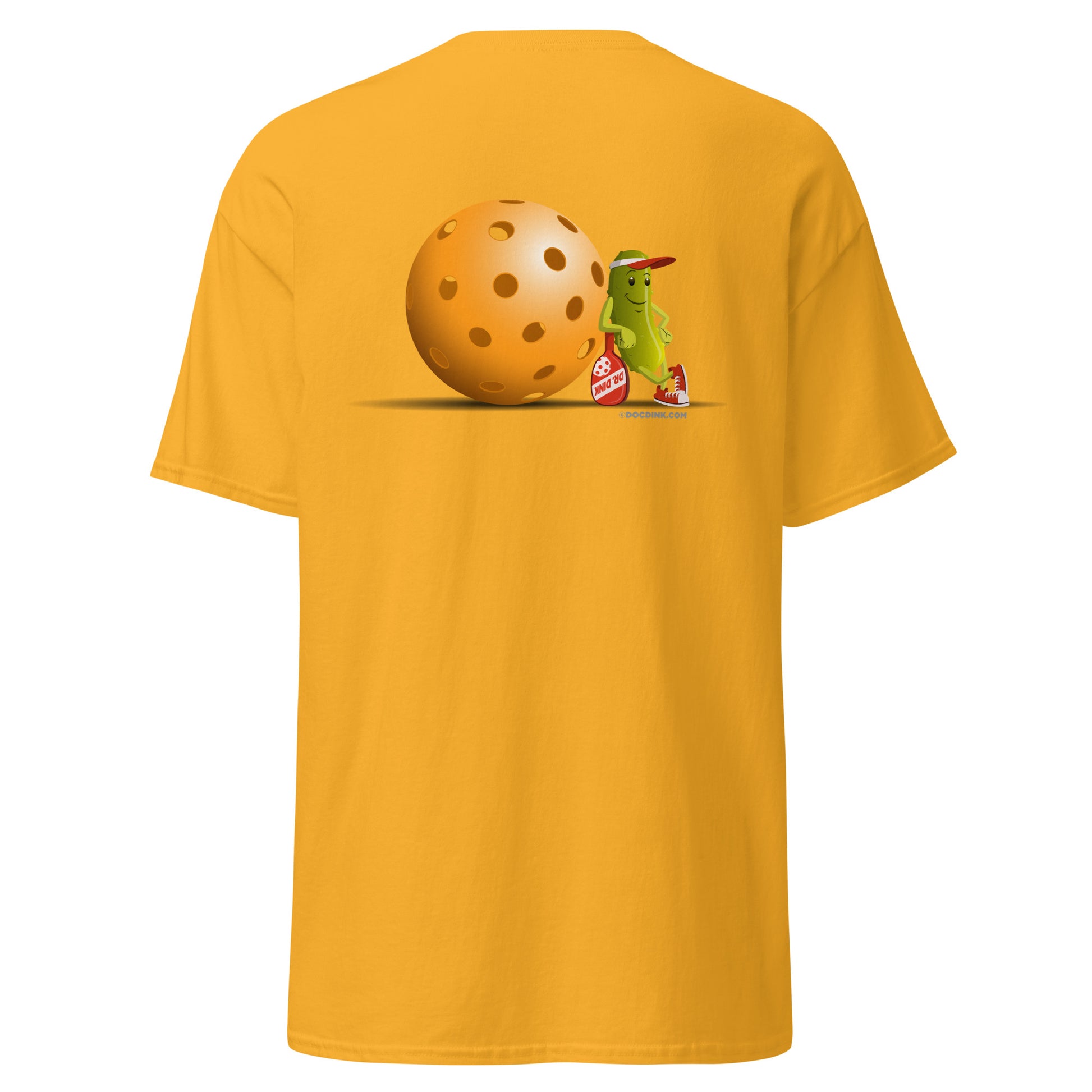 100% Cotton Pickleball T-Shirt - "Just Resting" on pocket & back - DocDink.com