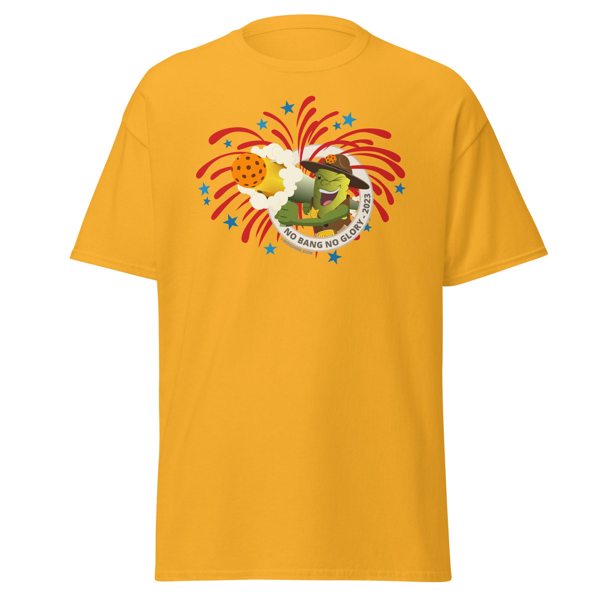 100% Cotton Pickleball T-Shirt - Fireworks USA - DocDink.com
