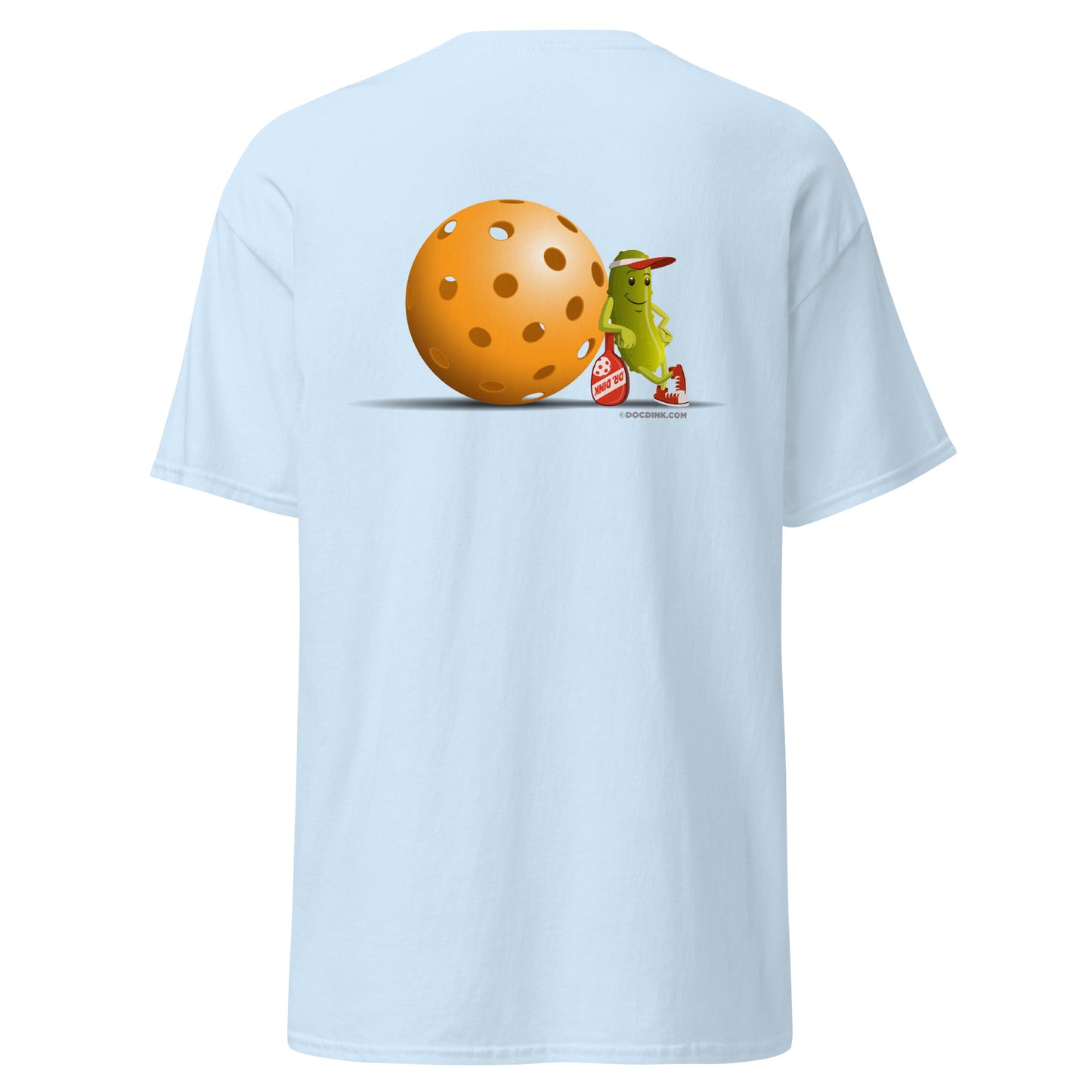 100% Cotton Pickleball T-Shirt - "Just Resting" on pocket & back - DocDink.com