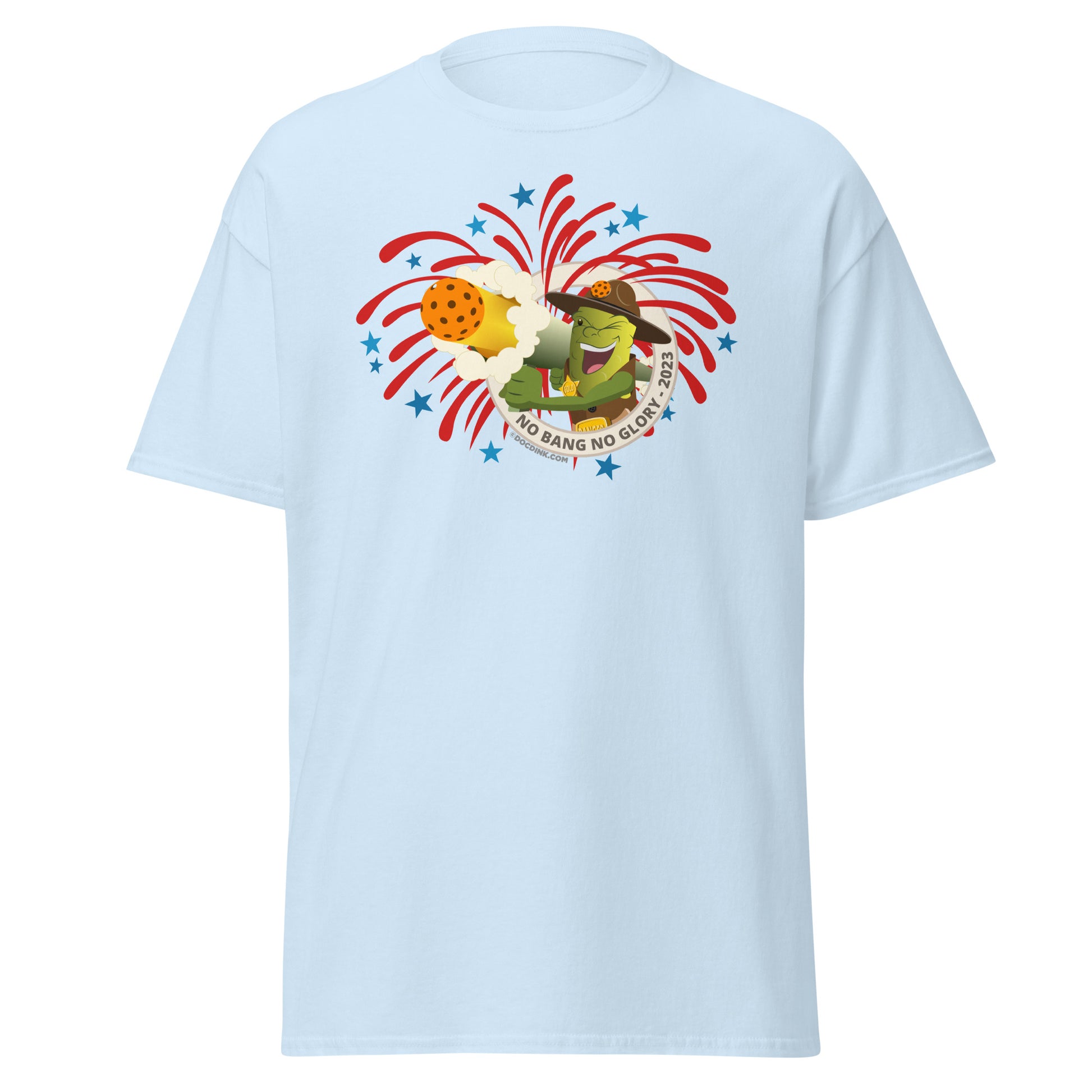100% Cotton Pickleball T-Shirt - Fireworks USA - DocDink.com