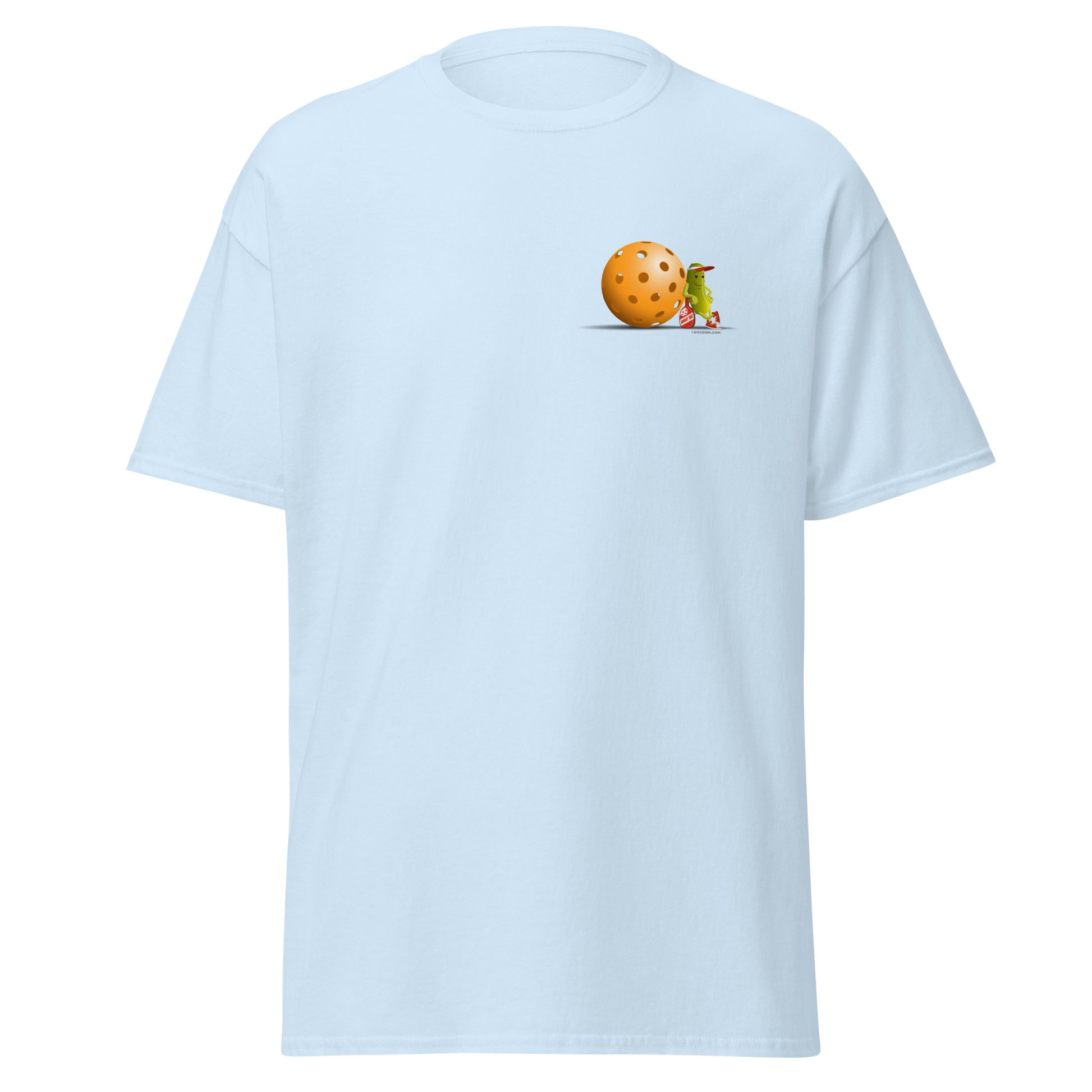 100% Cotton Pickleball T-Shirt - "Just Resting" on pocket & back - DocDink.com