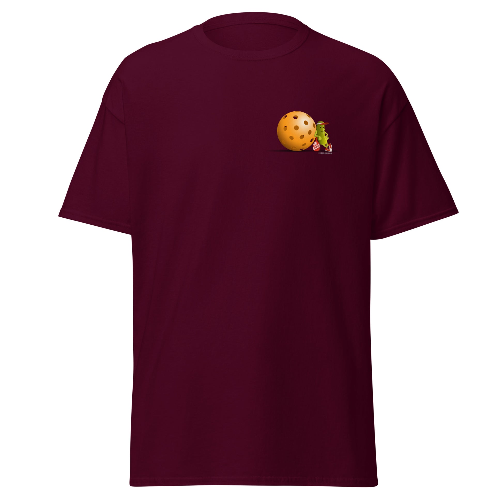 100% Cotton Pickleball T-Shirt - "Just Resting" on pocket & back - DocDink.com