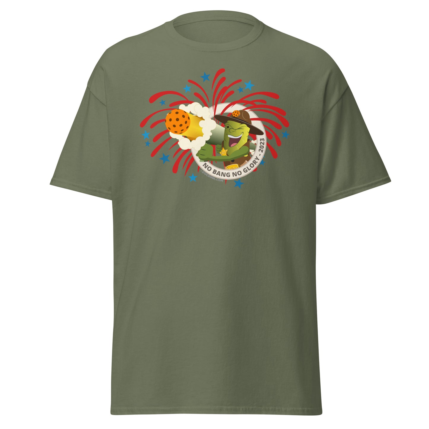 100% Cotton Pickleball T-Shirt - Fireworks USA - DocDink.com