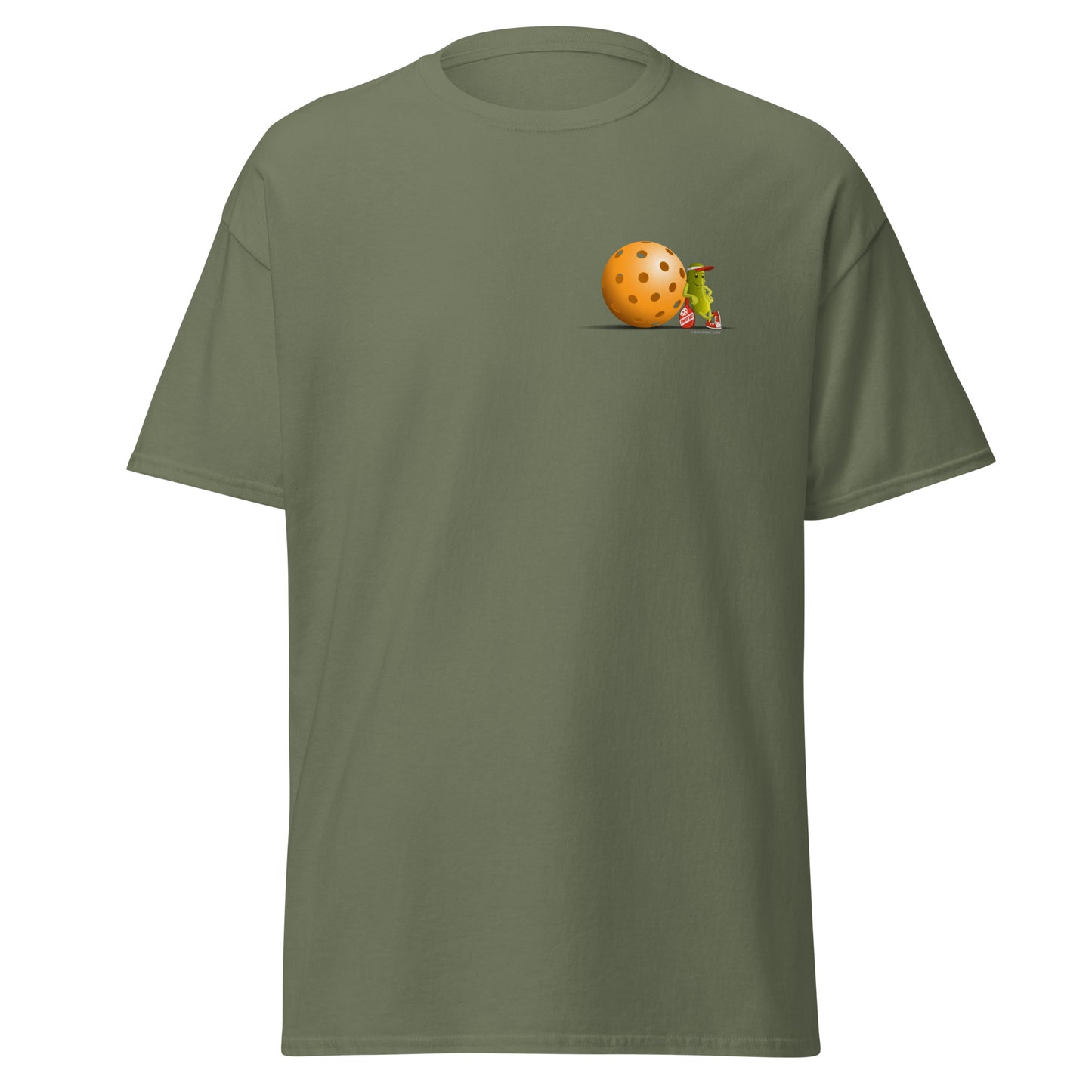 100% Cotton Pickleball T-Shirt - "Just Resting" on pocket & back - DocDink.com