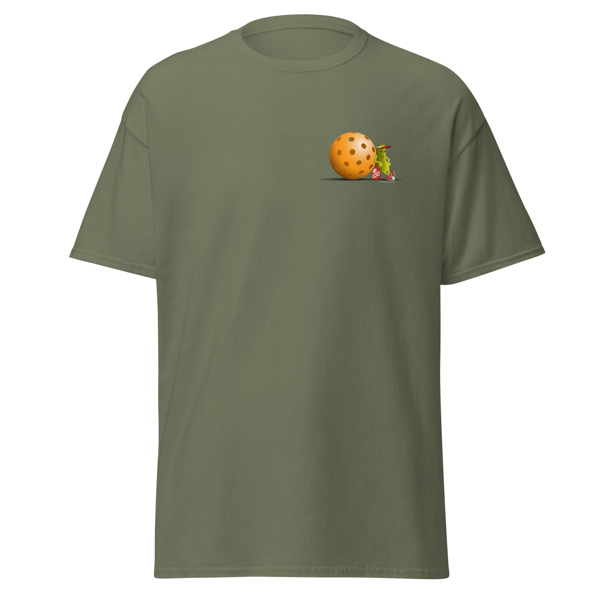 100% Cotton Pickleball T-Shirt - "Just Resting" on pocket & back - DocDink.com