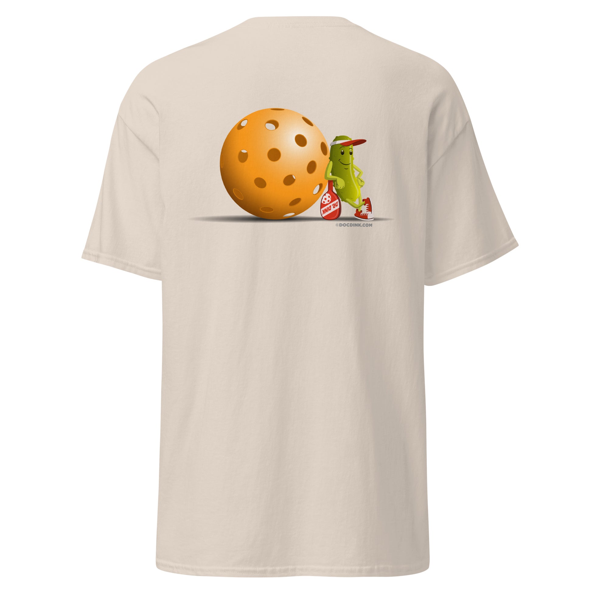 100% Cotton Pickleball T-Shirt - "Just Resting" on pocket & back - DocDink.com
