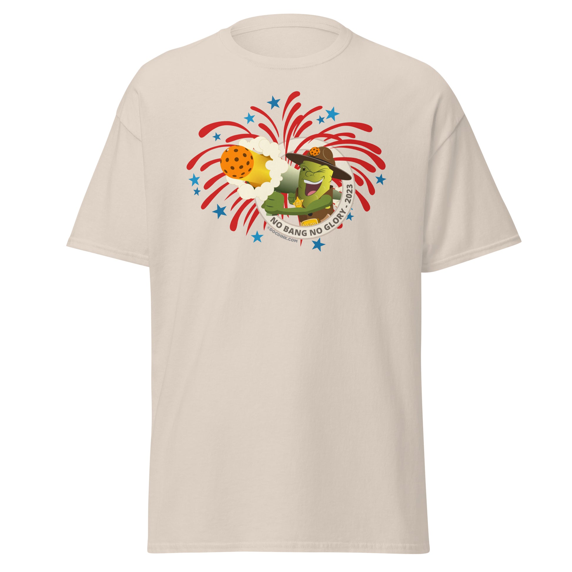 100% Cotton Pickleball T-Shirt - Fireworks USA - DocDink.com