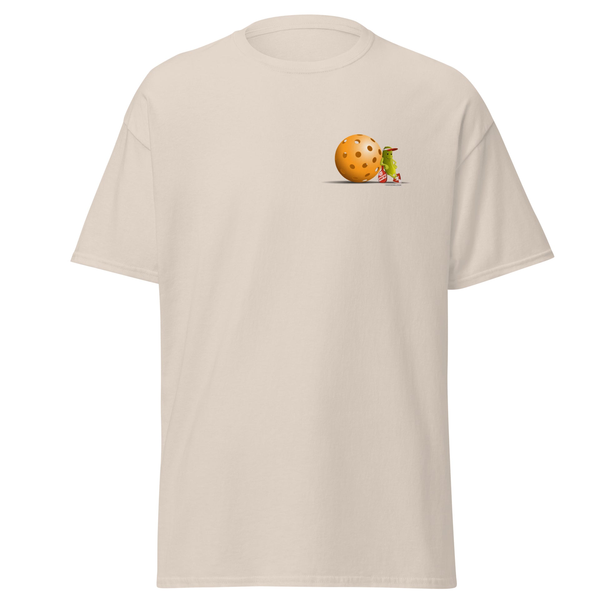 100% Cotton Pickleball T-Shirt - "Just Resting" on pocket & back - DocDink.com