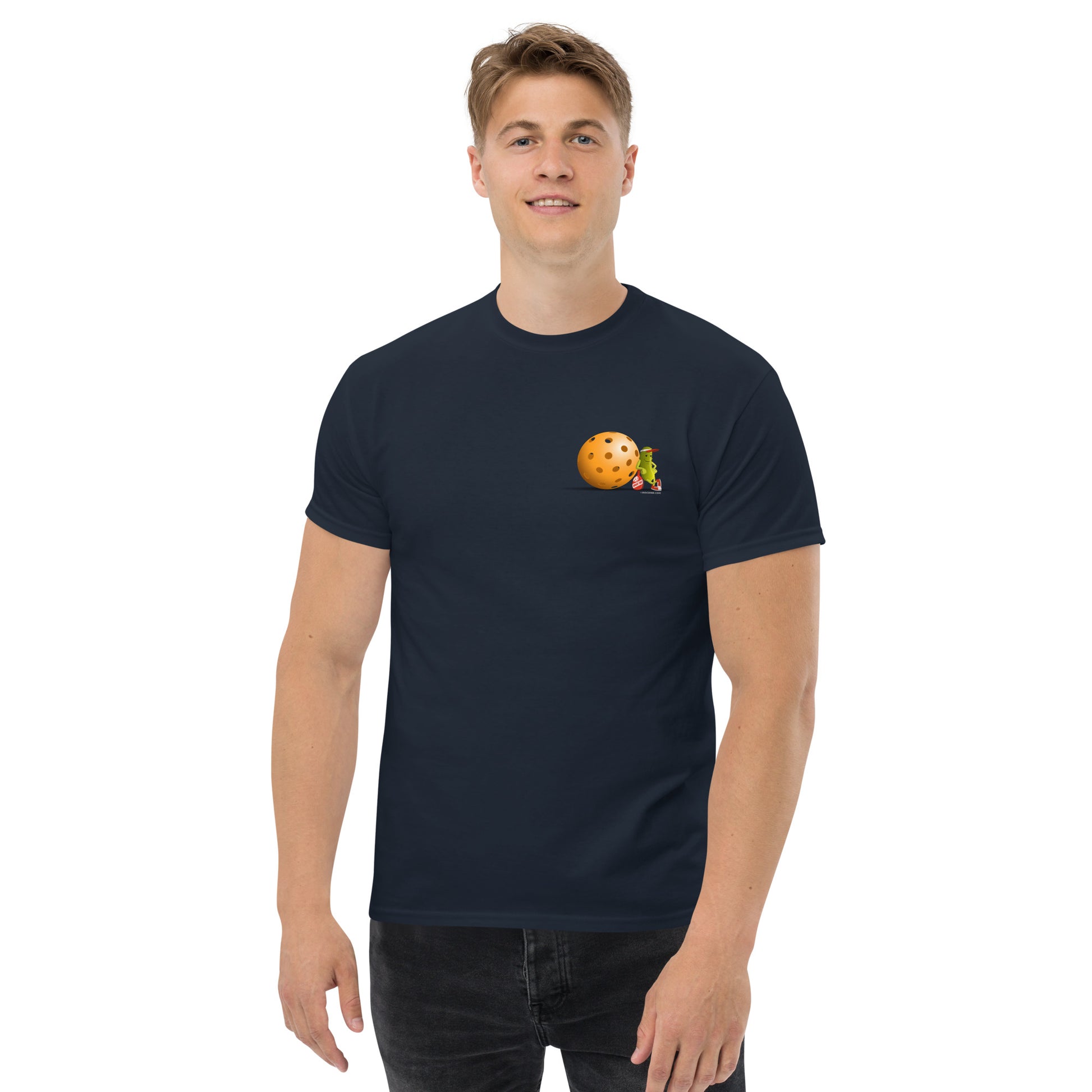 100% Cotton Pickleball T-Shirt - "Just Resting" on pocket & back - DocDink.com