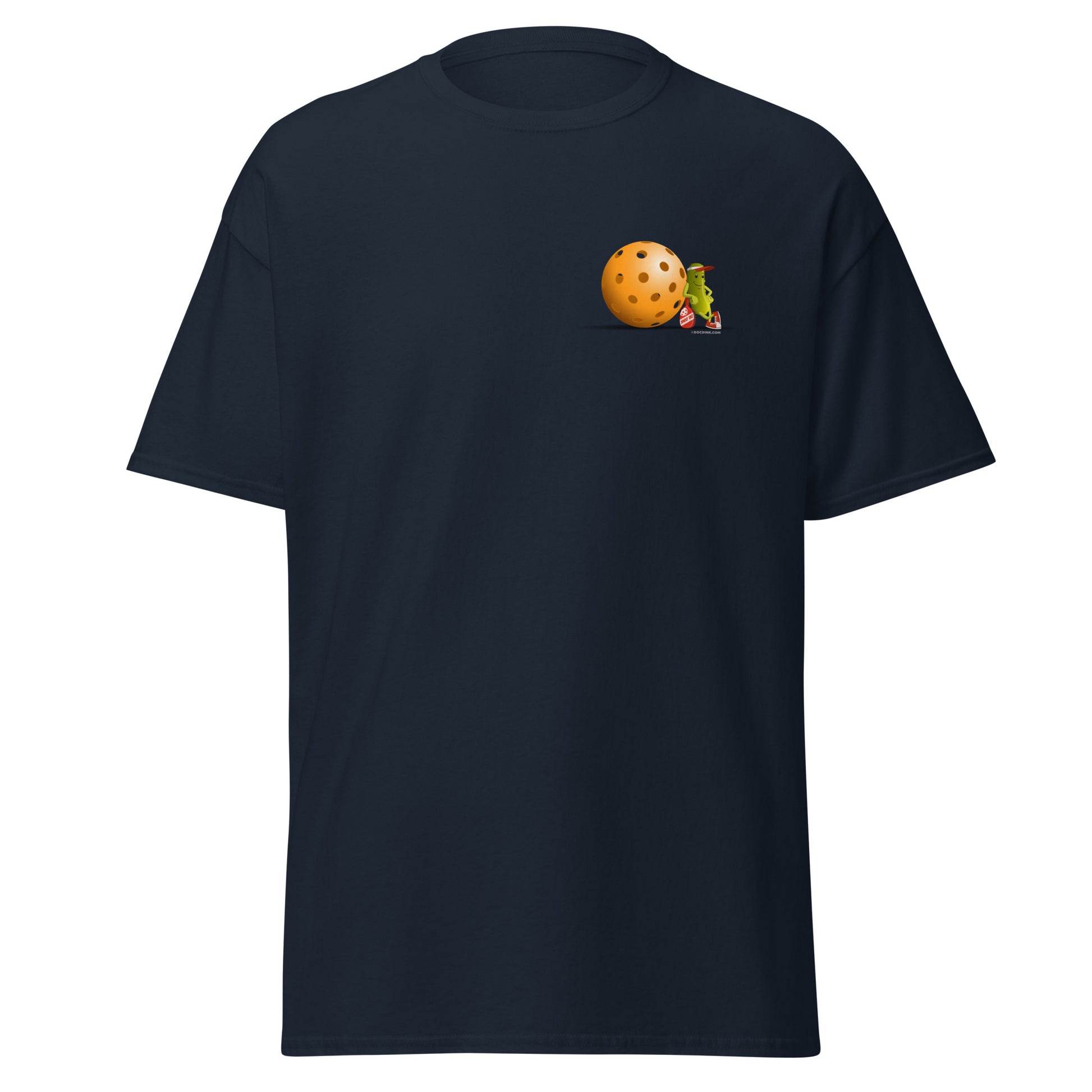 100% Cotton Pickleball T-Shirt - "Just Resting" on pocket & back - DocDink.com