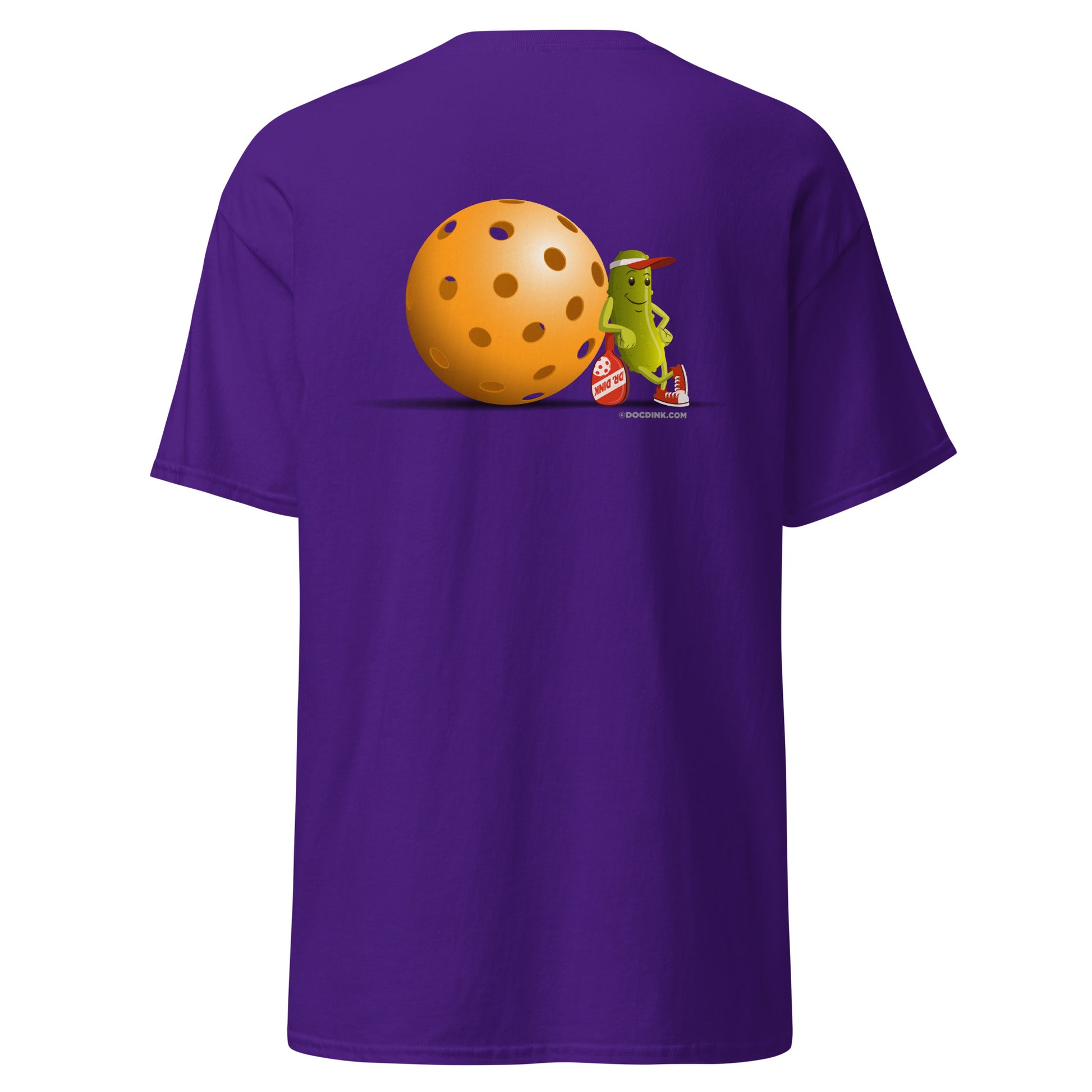 100% Cotton Pickleball T-Shirt - "Just Resting" on pocket & back - DocDink.com