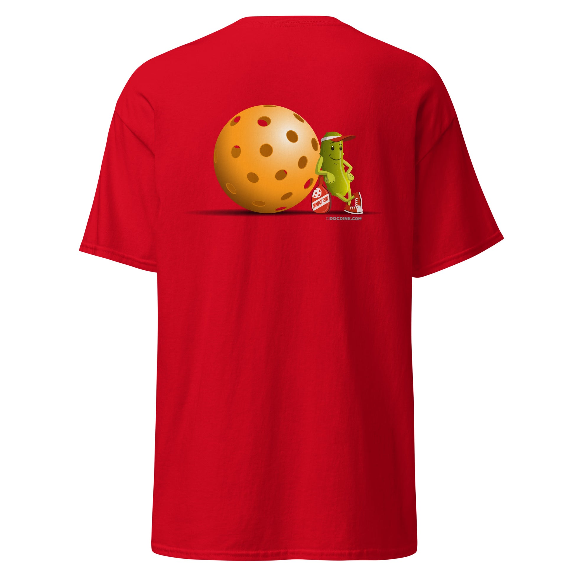 100% Cotton Pickleball T-Shirt - "Just Resting" on pocket & back - DocDink.com