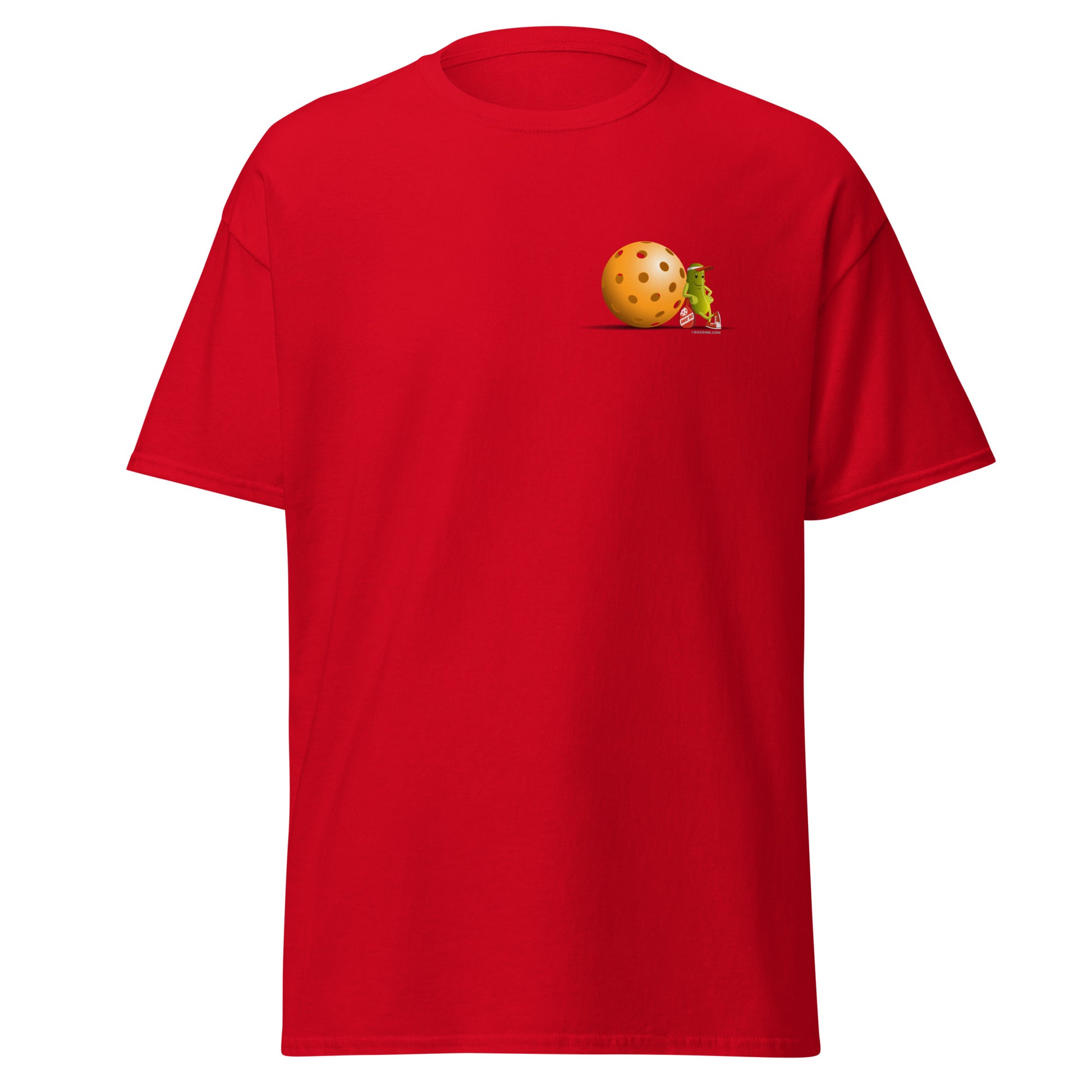 100% Cotton Pickleball T-Shirt - "Just Resting" on pocket & back - DocDink.com
