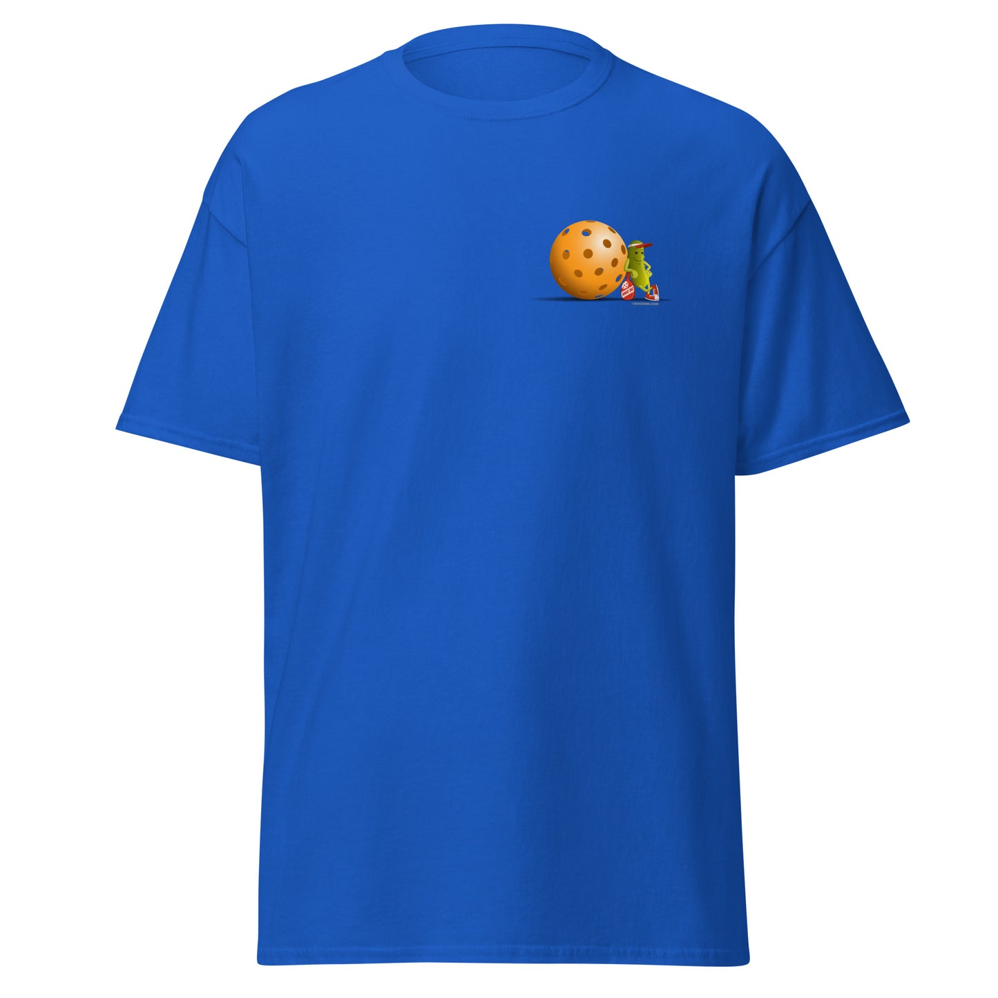 100% Cotton Pickleball T-Shirt - "Just Resting" on pocket & back - DocDink.com