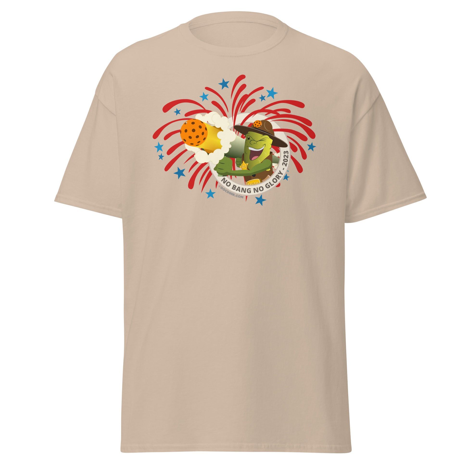 100% Cotton Pickleball T-Shirt - Fireworks USA - DocDink.com