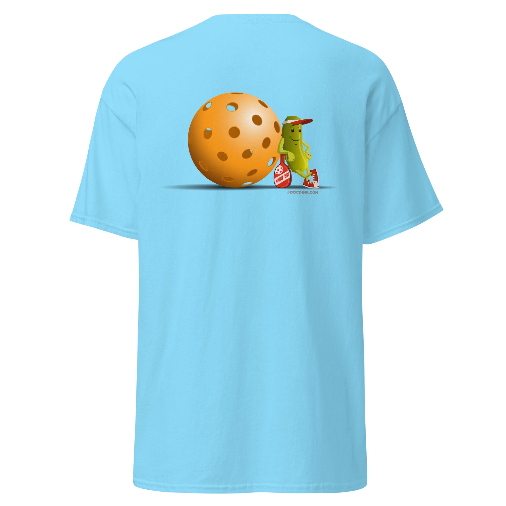 100% Cotton Pickleball T-Shirt - "Just Resting" on pocket & back - DocDink.com
