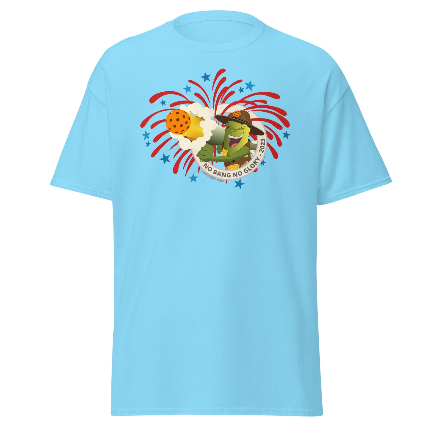 100% Cotton Pickleball T-Shirt - Fireworks USA - DocDink.com