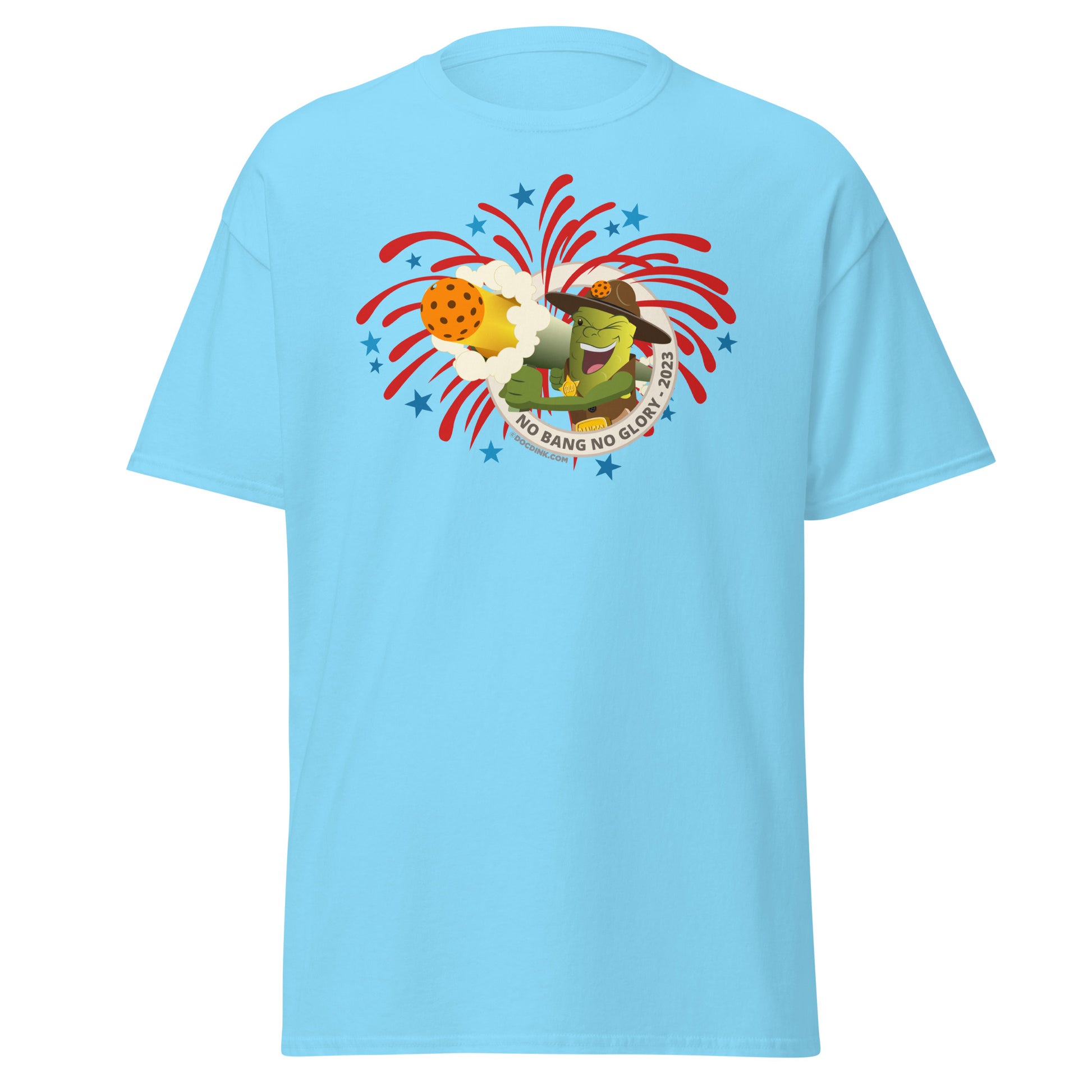 100% Cotton Pickleball T-Shirt - Fireworks USA - DocDink.com