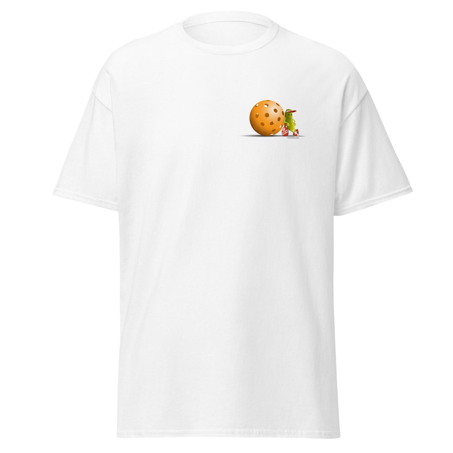 100% Cotton Pickleball T-Shirt - "Just Resting" on pocket & back - DocDink.com