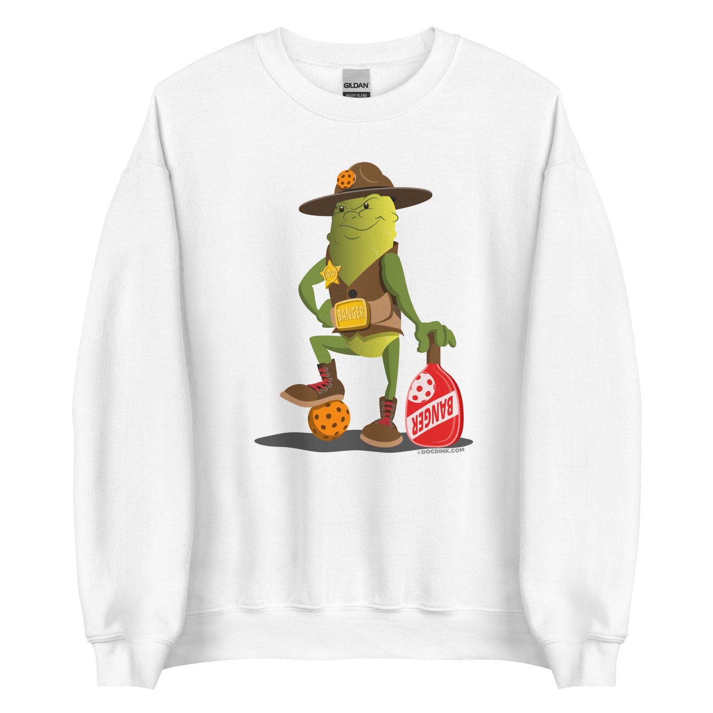 Pickleball Sweatshirt - "Ready to Play!" - Sgt. Banger - DocDink.com