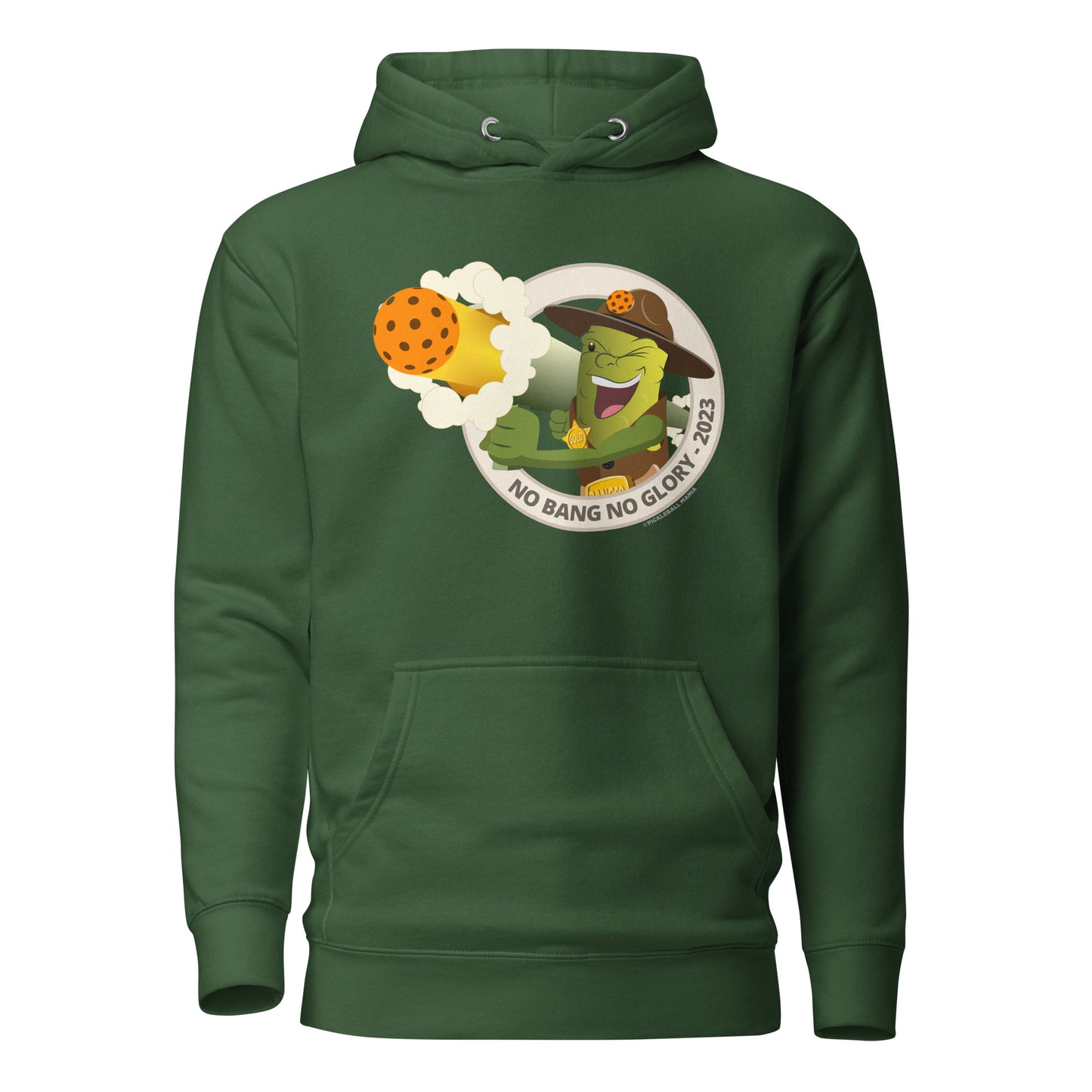 Warm Pickleball Hoodie - "No Bang, No Glory" - DocDink.com