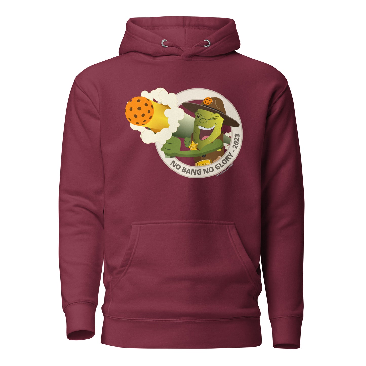 Warm Pickleball Hoodie - "No Bang, No Glory" - DocDink.com