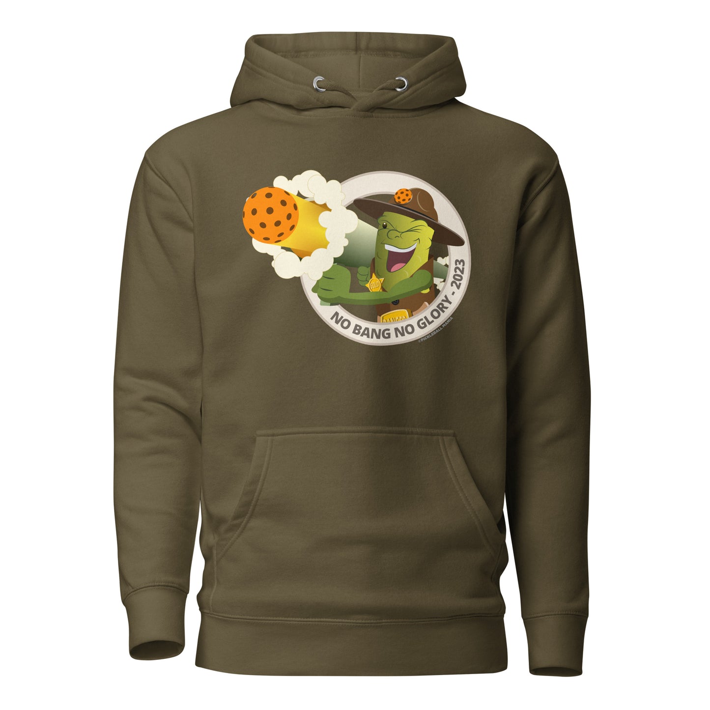 Warm Pickleball Hoodie - "No Bang, No Glory" - DocDink.com