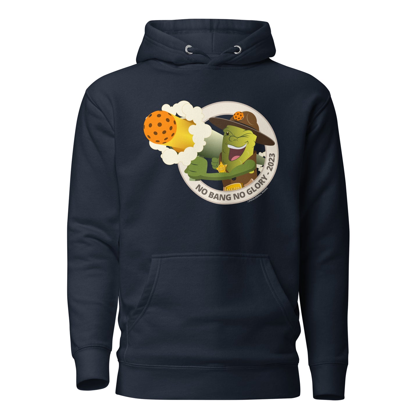 Warm Pickleball Hoodie - "No Bang, No Glory" - DocDink.com