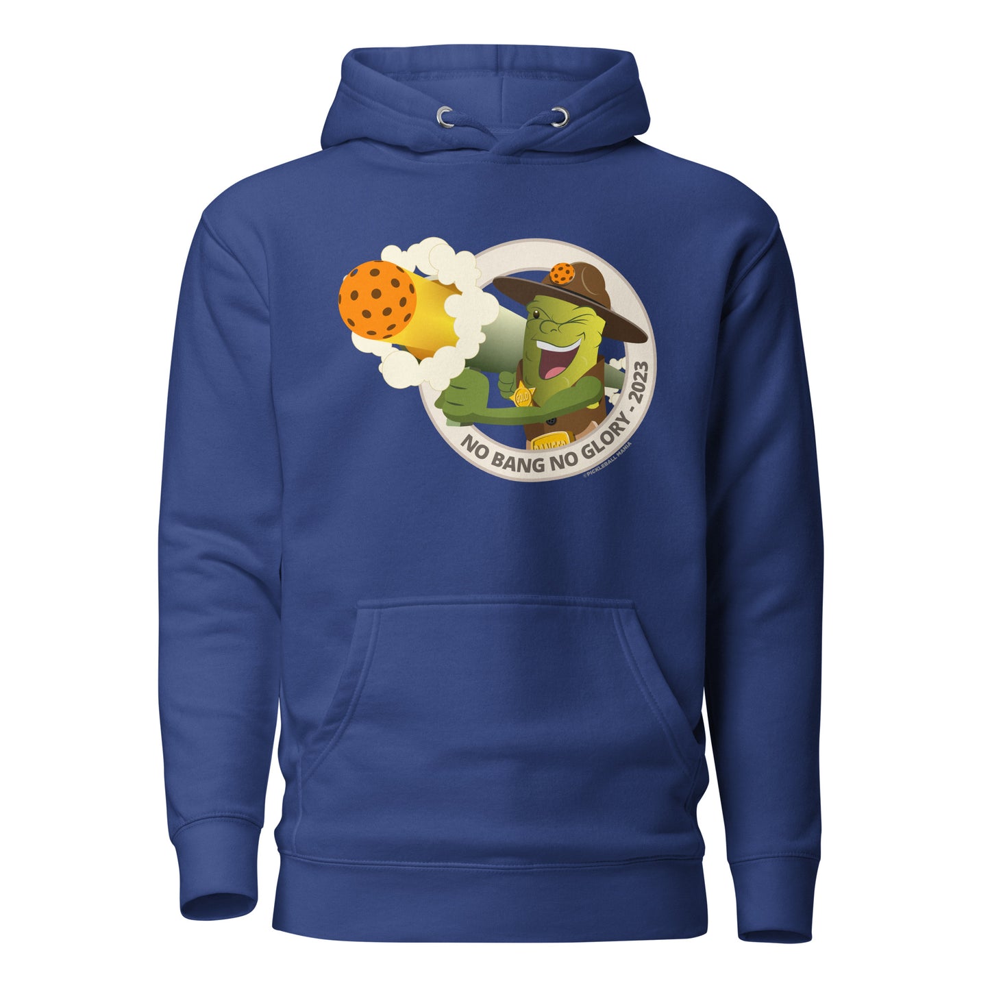 Warm Pickleball Hoodie - "No Bang, No Glory" - DocDink.com