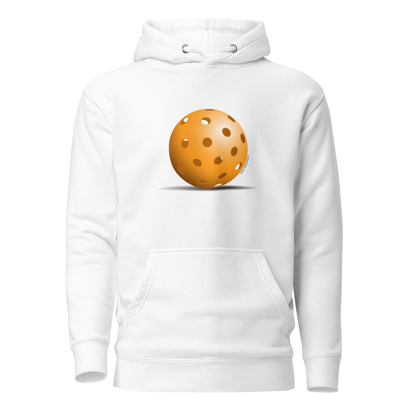 Warm Pickleball Hoodie - Orange Pickleball - DocDink.com