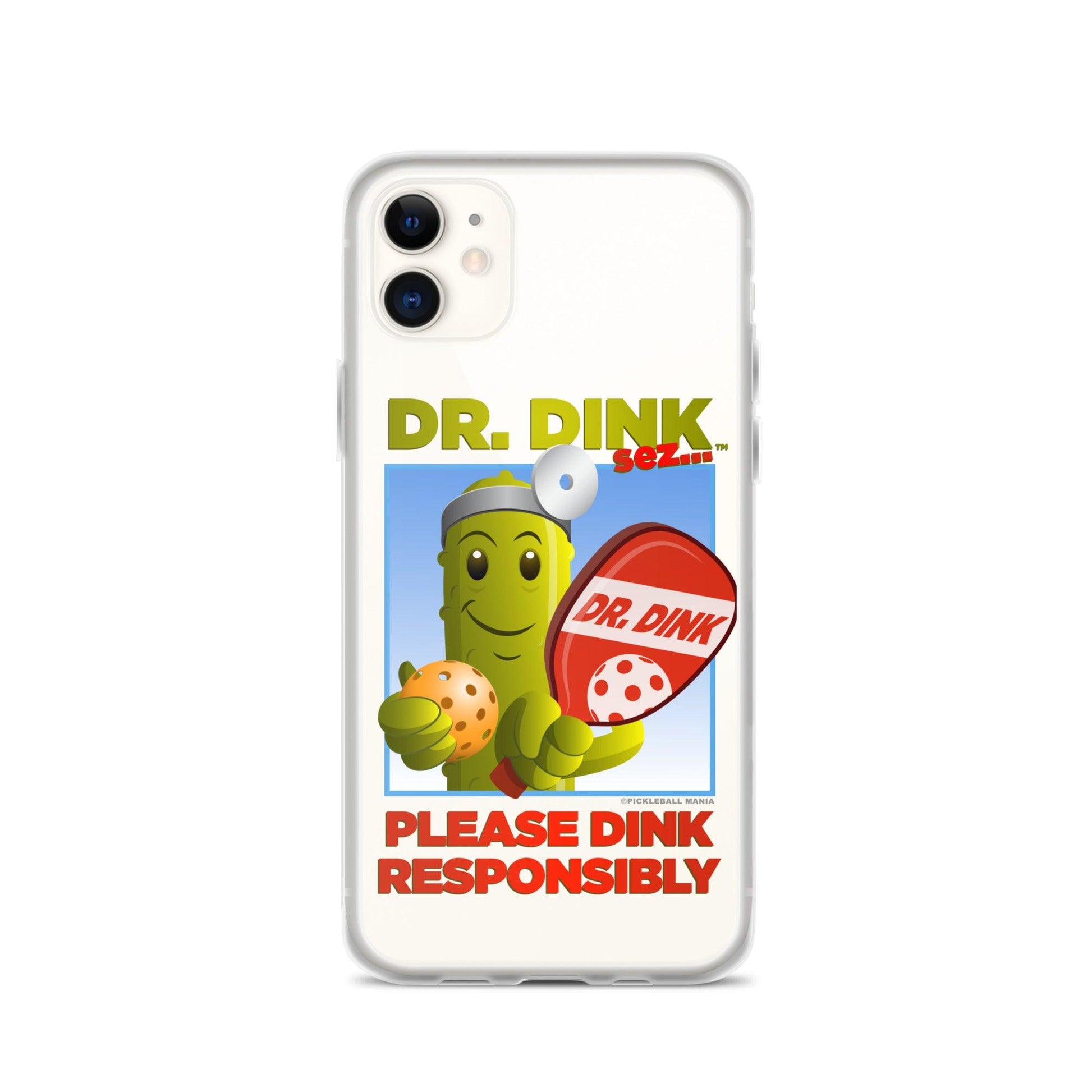 Pickleball iPhone Case - "Please Dink Responsibly!" - DocDink.com