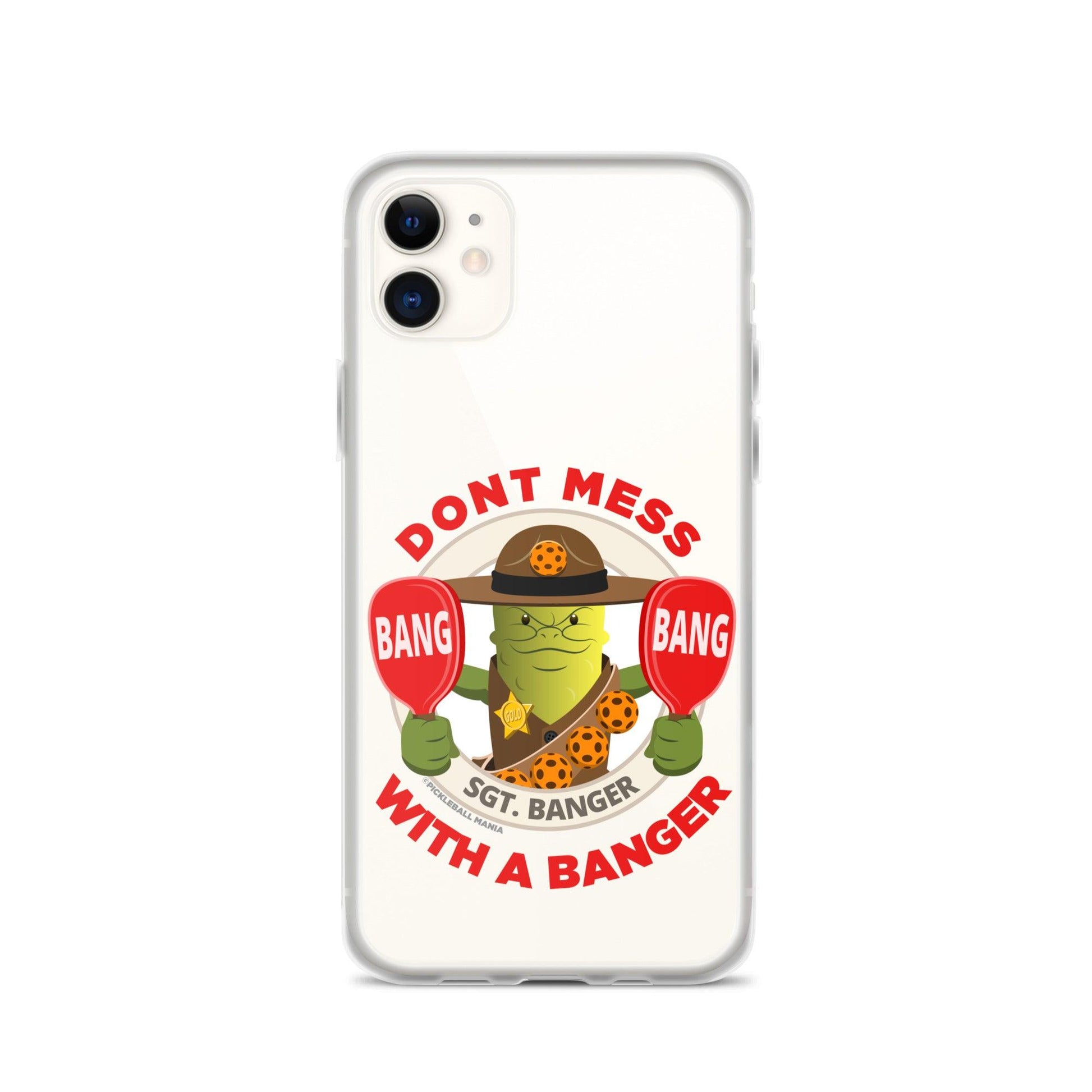 Pickleball iPhone® Case - "Don't Mess with a Banger" - DocDink.com