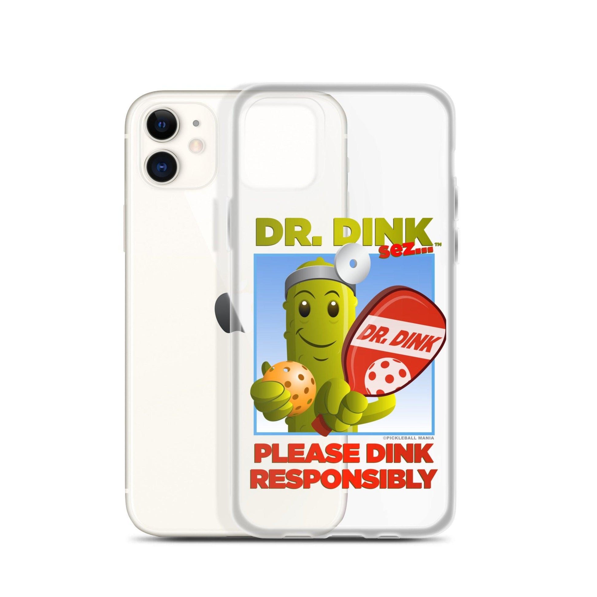 Pickleball iPhone Case - "Please Dink Responsibly!" - DocDink.com