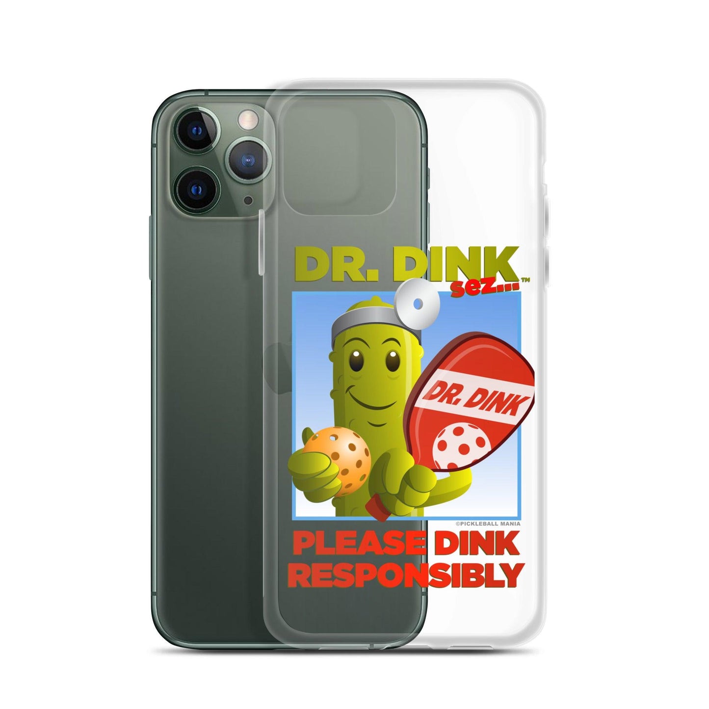 Pickleball iPhone Case - "Please Dink Responsibly!" - DocDink.com