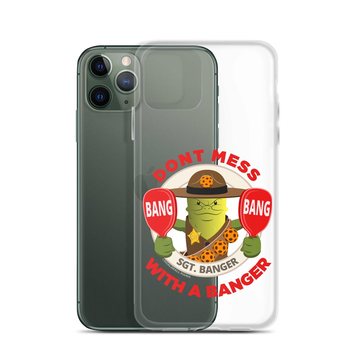 Pickleball iPhone® Case - "Don't Mess with a Banger" - DocDink.com