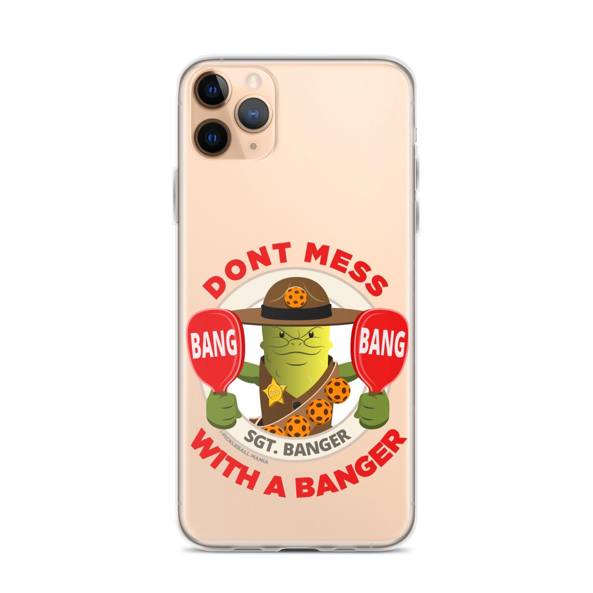 Pickleball iPhone® Case - "Don't Mess with a Banger" - DocDink.com