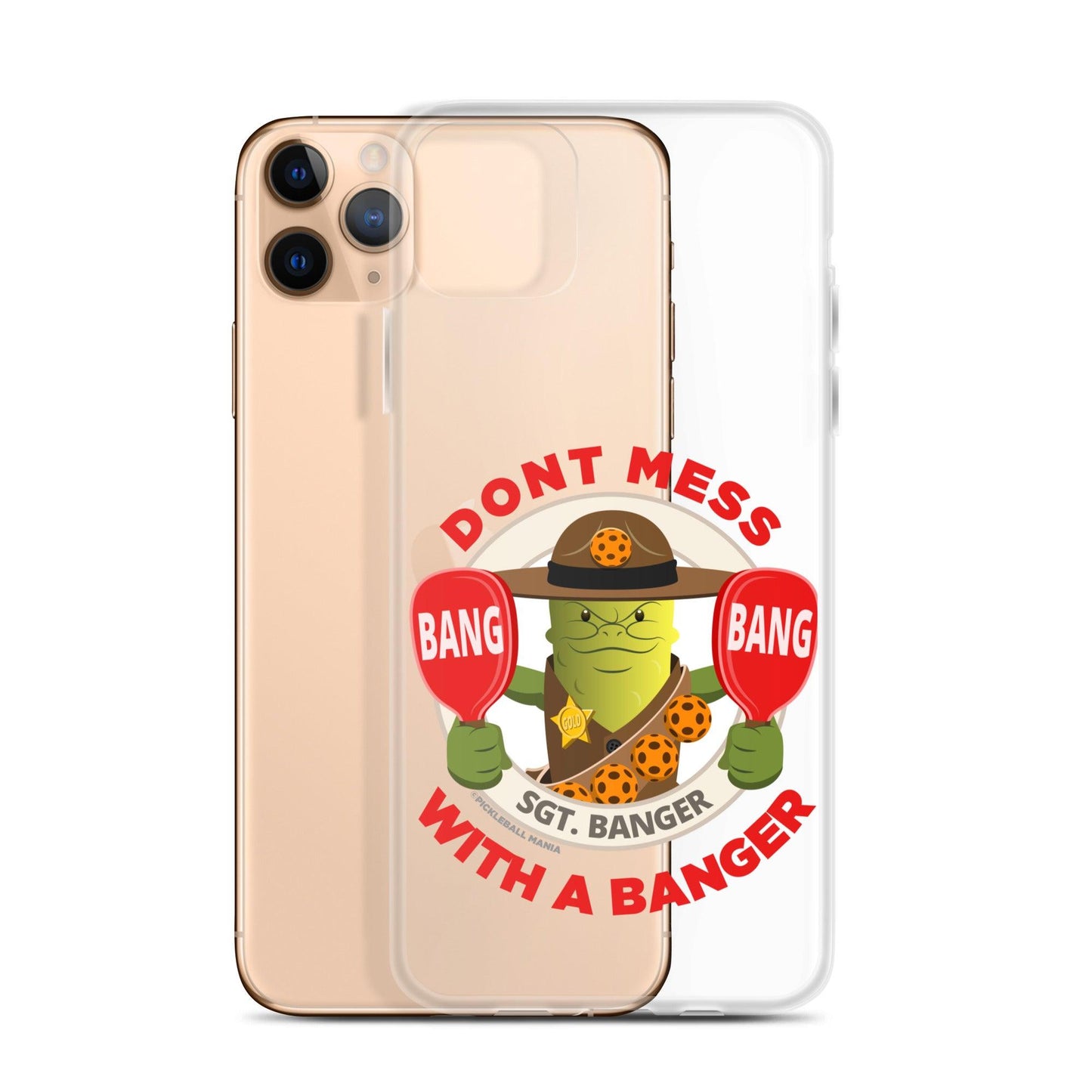 Pickleball iPhone® Case - "Don't Mess with a Banger" - DocDink.com