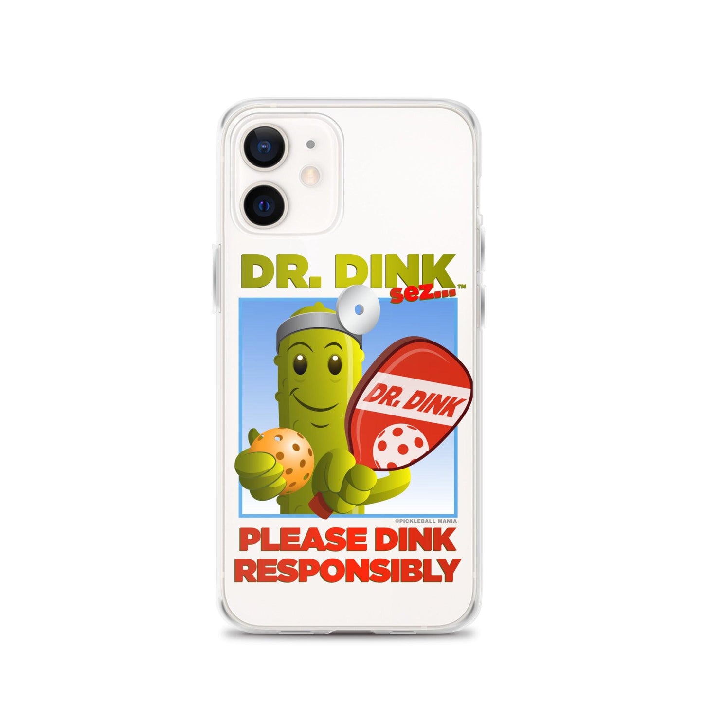 Pickleball iPhone Case - "Please Dink Responsibly!" - DocDink.com