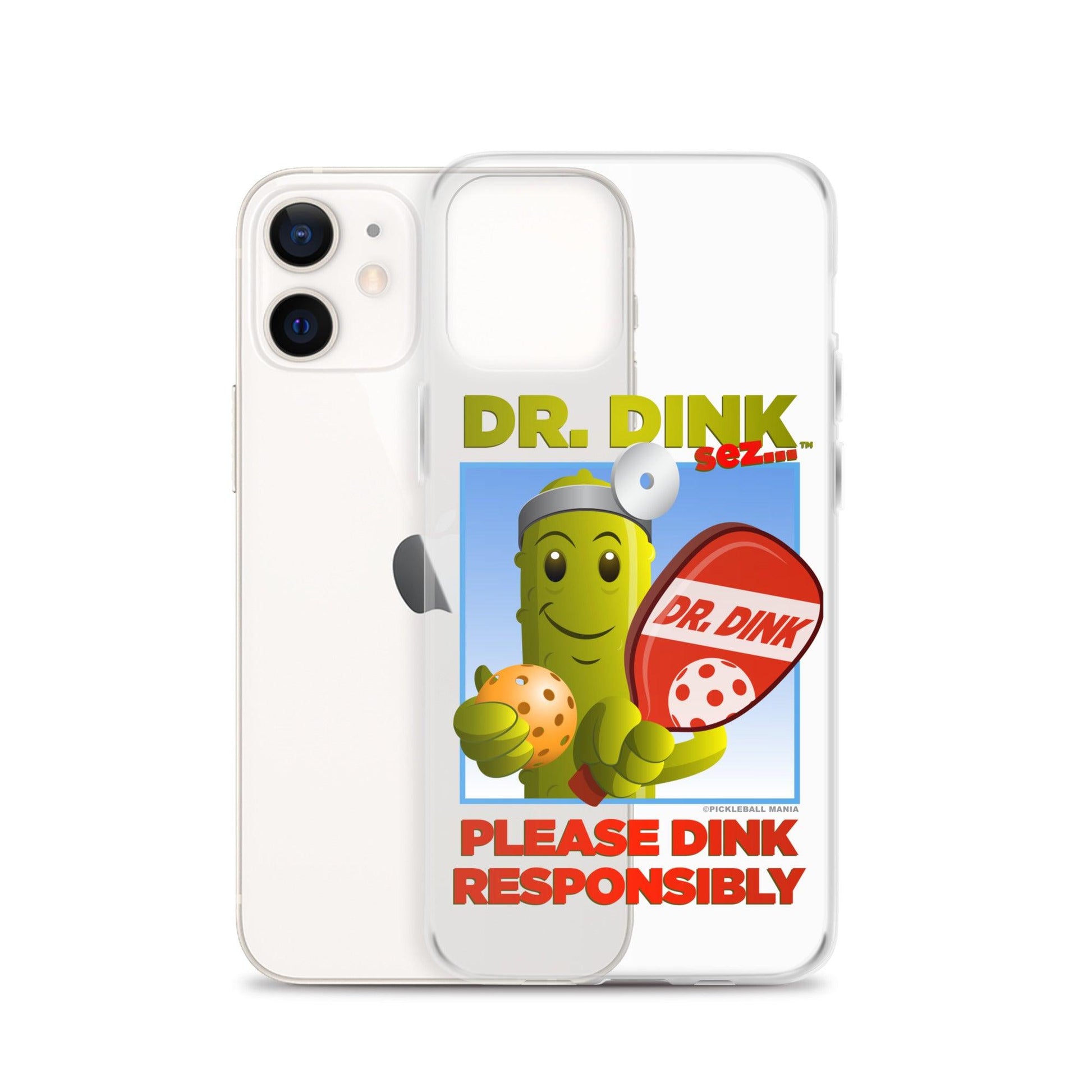 Pickleball iPhone Case - "Please Dink Responsibly!" - DocDink.com